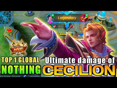 Top Global Cecilion Insane Magic Damage | Cecilion Bat Impact Fast Stacks Untouchable - MLBB