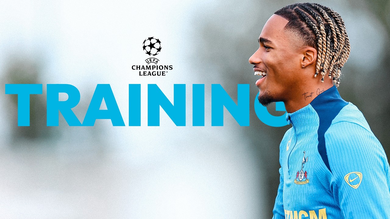 Live at training ahead of Spurs&#39; Champions League trip to Monaco!