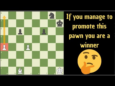 Promote your pawn and win!!