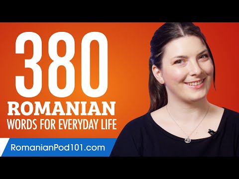 380 Romanian Words for Everyday Life - Basic Vocabulary #19