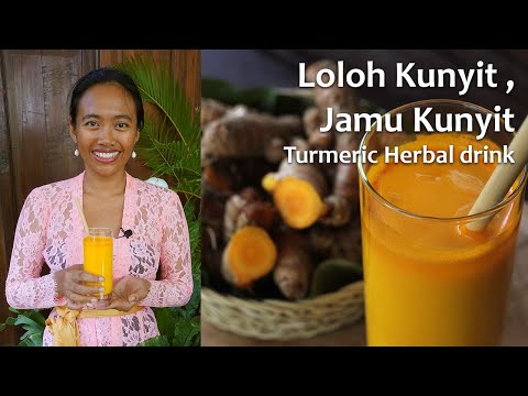 Balinese Turmeric Herbal drink - Loloh Kunyit, Jamu Kunyit