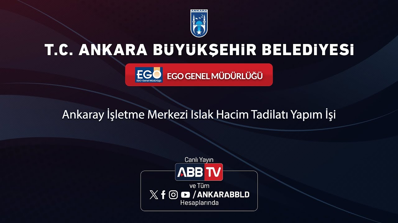 EGO GENEL MÜDÜRLÜĞÜ - Ankaray İşletme Merkezi Islak Hacim Tadilatı Yapım İşi