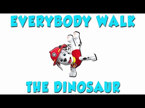 PAW Patrol Walk the Dinosaur Dance Animation Meme! (Loopable Video)