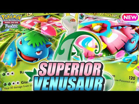 2 ENERGY MEGA VENUSAUR ! SERPERIOR Makes Venusaur Even Faster ! - Pokemon TCG Pocket