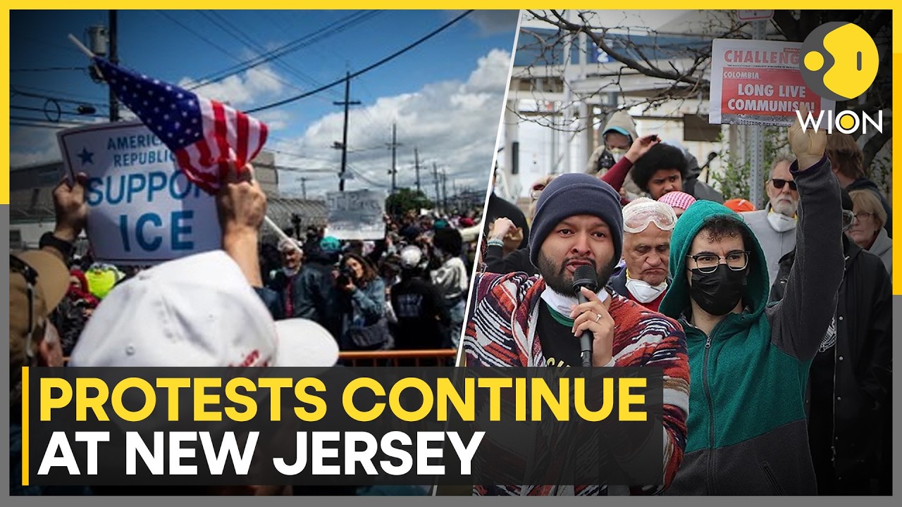 New Jersey Protests: Protests Intensify Outside New Jersey ICE Facility Amid Hunger Strike | WION