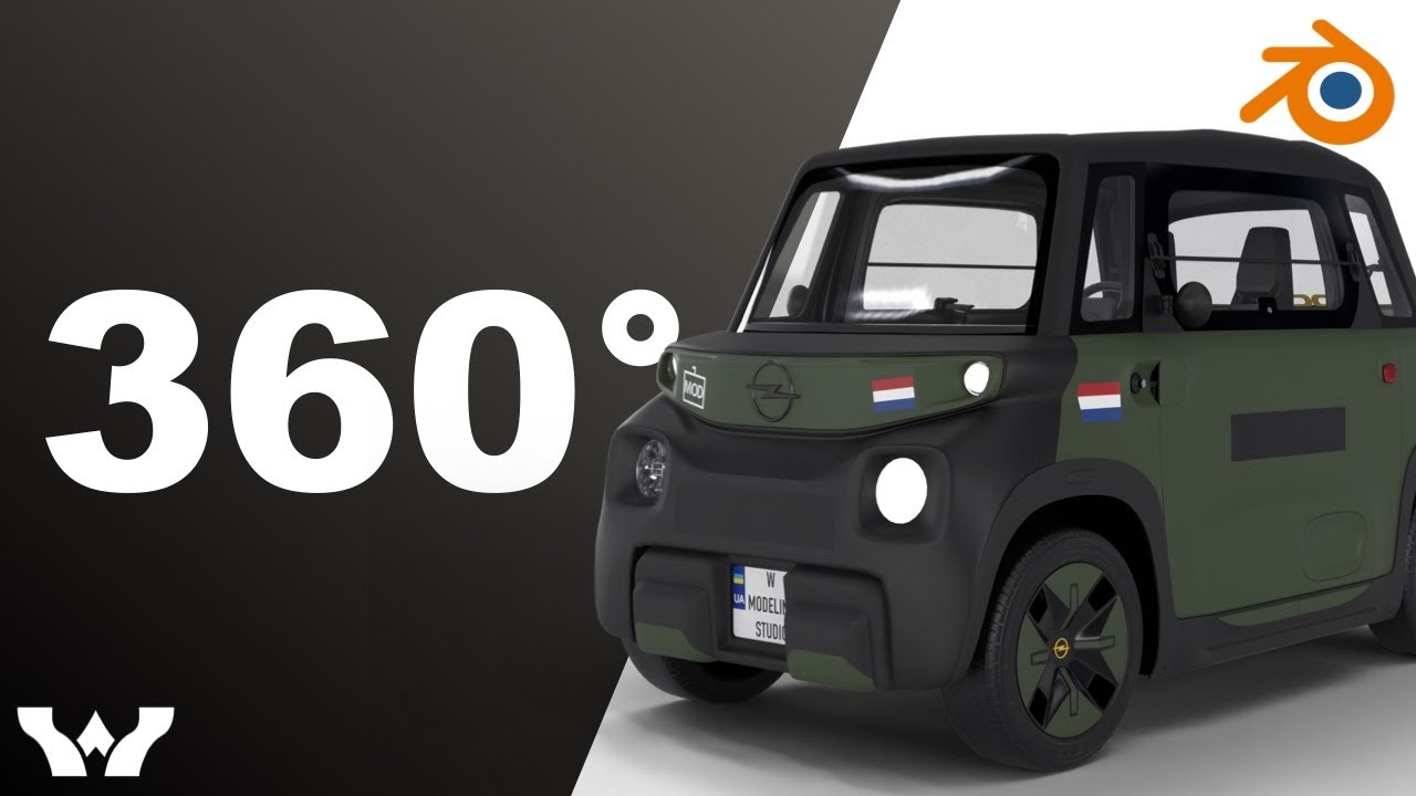 Opel Rocks-e 2020 Esercito olandese Modello 3D