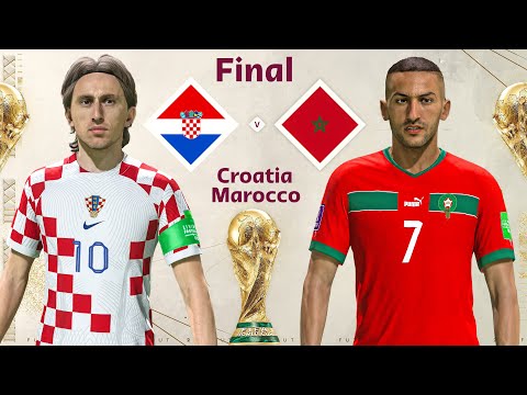 FIFA 23 | Croatia vs Marocco - FIFA World Cup 2022 Small Final | 4K