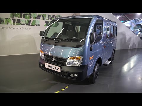 New Tata Magic Electric EV 11 Seater AC Van Auto Expo 2023