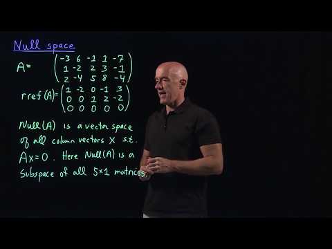 Null space of a matrix | Lecture 21 | Matrix Algebra for Engineers