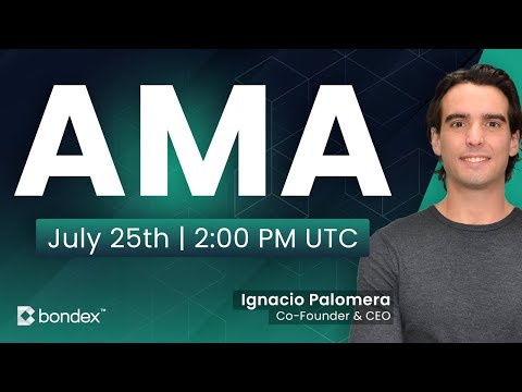Community AMA with Bondex CEO - Ignacio Palomera - YouTube
