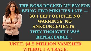 The NEW BOSS Deducted My SALARY Because I Was 2 Minutes Late… Until They Lost $4.5M In My Absence