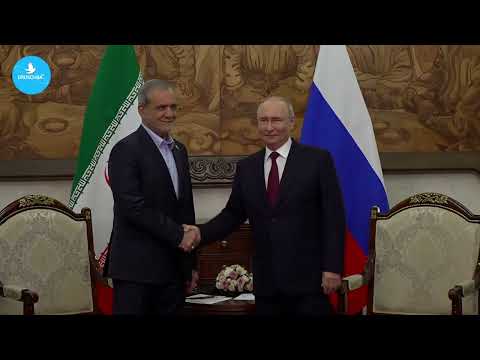Putin zu Irans Präsident: Wir bewundern Ihren Mut im Kampf gegen die USA. Video-Thumbnail von YouTube