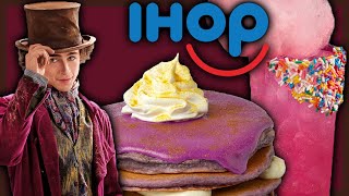 Wonka × IHOP - Dreamy Lemonade, Hoverchoc Pancake Tacos, & More! - Menu Throwback (2023)