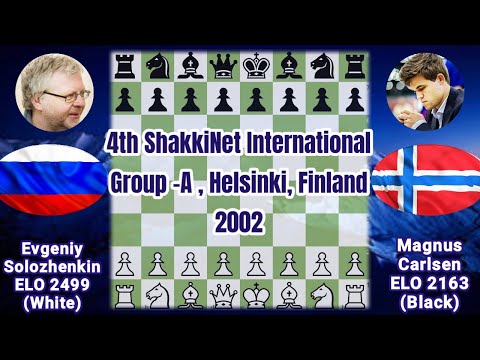 Magnus Carlsen vs Evgeniy Solozhenkin | Carlsen’s Early Defeat at Age 12| 2002 (Bogo-Indian Defense)