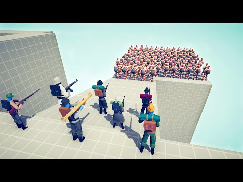 GERMAN ARMY SOLDIERS vs 100x UNITS - Totally Accurate Battle Simulator TABS
