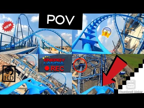 ABYSSUS FRONT SEAT POV!!! 1ST TEST RUN AT ENERGYLANDIA-AQUALANTIS NEW FOR 2021!!! PLUS MY REACTION!!