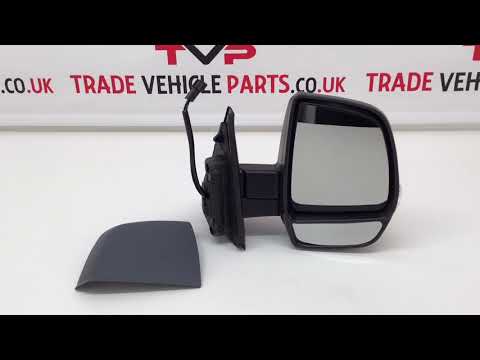 Fits Fiat Doblo 2010-2015 Door Wing Mirror Electric Heated Temp.S Primed W/Ind Twin Glass Driver Side video