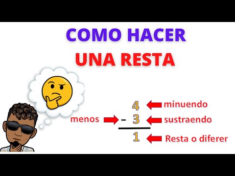 COMO HACER UNA RESTA Super Facil - RESTA para principiantes