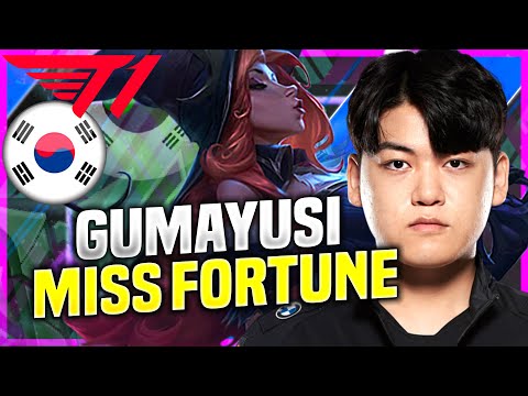 GUMAYUSI TRIES MISS FORTUNE! - T1 Gumayusi Plays Miss Fortune ADC vs Jhin! | KR SoloQ Patch 10.22