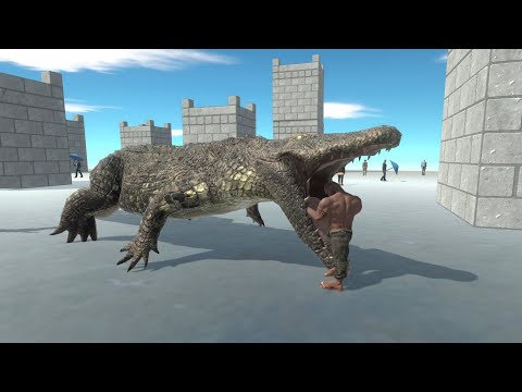 PURUSSAURUS HUNTING HUMANS IN THE CITY - Animal Revolt Battle Simulator