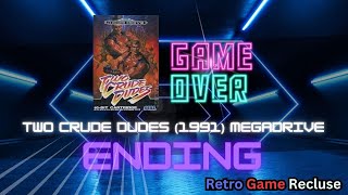 Two Crude Dudes (1991) Sega Megadrive Genesis Data East ending [Retro Gaming]