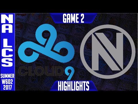 C9 vs NV Highlights Game 2 - NA LCS Week 6 Summer 2017 - Cloud9 vs Team Envy G2