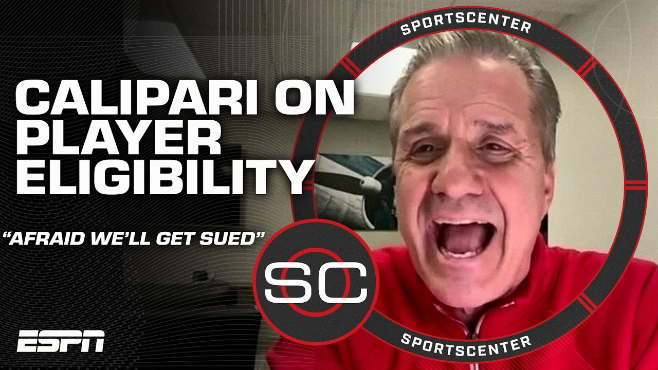 John Calipari GOES OFF on NCAA player eligibility & expresses major concerns | SportsCenter