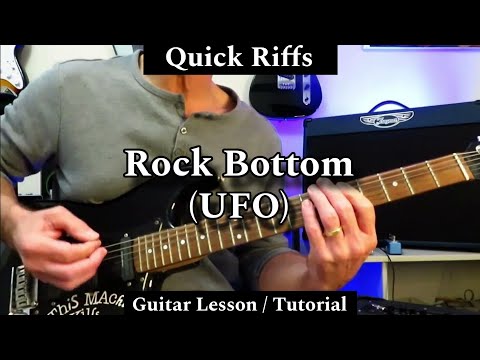 Quick Riffs - ROCK BOTTOM - UFO. Guitar Lesson / Tutorial