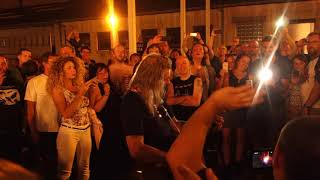 NEW MODEL ARMY Justin Sullivan Vagabonds (outside the concert hall) 2 August 2018 Arlon