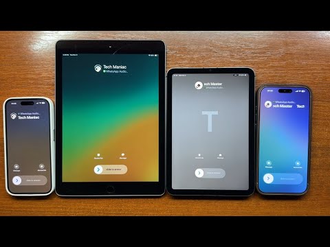 iPhone 15 Pro + iPad 6 vs iPhone 17 Pro Max + iPad Mini 6 WhatsApp Incoming Calls