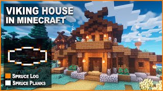 Minecraft: How to build a Easy Viking House | Tutorial