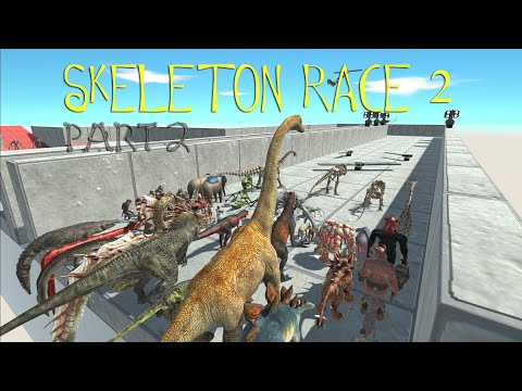 SKELETON RACE 2 PART 2 | all unit - Animal Revolt Battle Simulator