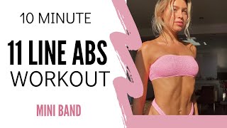 Download lagu 10 MINUTE ABS WORKOUT 11 line Abs MINI BAND option... mp3
