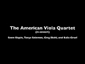 The American Viola Quartet in Concert