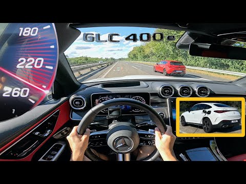 381HP Mercedes GLC 400e (2025) // 0-100 0-200 Top Speed on Autobahn