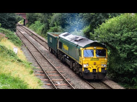 Freightliner Class 66 No. 66539 on 6E53 Crewe Basford Hall - Hunslet Yd on 17.08.20 - HD