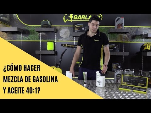 Aprende a hacer la mezcla de gasolina y aceite (40:1)