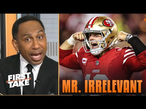 FIRST TAKE | Brock Purdy is ‘Mr. Irrelevant’ -Stephen A. on 49ers beat Eagles, advance to Div. Round