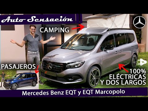 Presentación Mercedes Benz EQT 2023 y Mercedes Benz EQT Marco polo.  Eléctricas  y muy polivalentes.