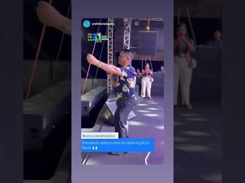 cantor Leandro Santos se apresenta no aniversário da cidade de raposa Maranhão