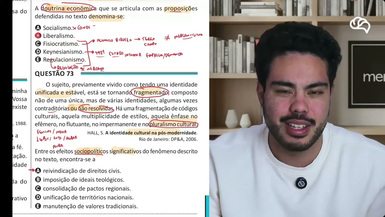Resolução em Vídeo — Questão 73 ENEM 2025 Belém