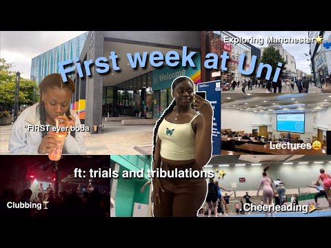 My FIRST WEEK at UNI ft: Lectures, cheerleading, clubbing, trials, tribulations & stress✨(MMU)