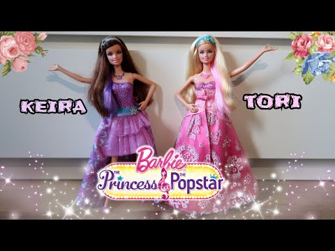 Bonecas Barbie Filme 👑 A Princesa e a Popstar 🎤 Tori & Keira Doll Review PT-BR
