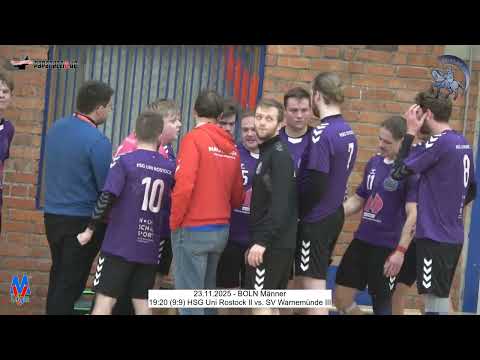 19:20 (9:9) HSG Uni Rostock II vs. SV Warnemünde III - 23.11.2025