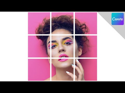 Split image for instagram grid | CANVA TUTORIAL