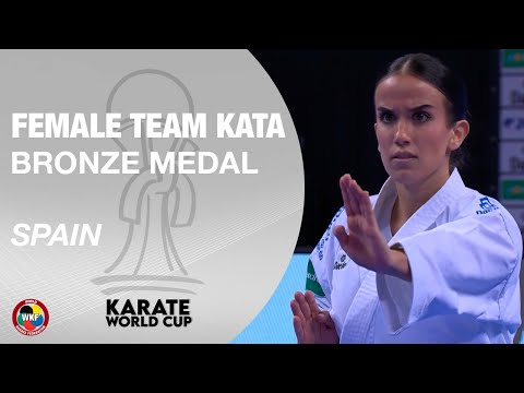 SPAIN FEMALE TEAM KATA | BRONZE MEDAL | KARATE WORLD CUP 2024 | WORLD KARATE FEDERATION