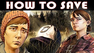 HOW TO SAVE GABE &amp; KATE ! THE WALKING DEAD A NEW FRONTIER TUTORIAL!