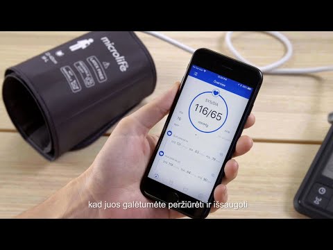 Microlife Automatinis kraujospūdžio matuoklis BP B6 Connect video