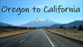 Driving Oregon to California - Scenery & Road 