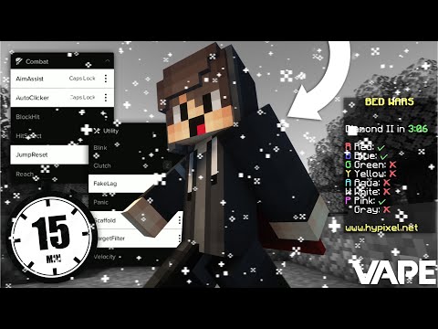 15 MINUTES* HYPIXEL BEDWARS CHEATING WITH VAPE V4 IN 2026 + CONFIG RELEASE
